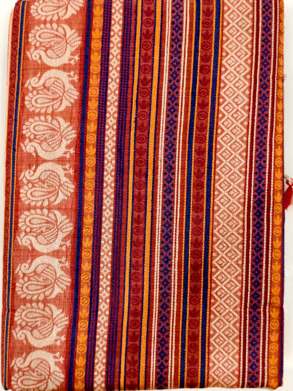 Ivory Cotton Saree – Traditional Woven Saree
