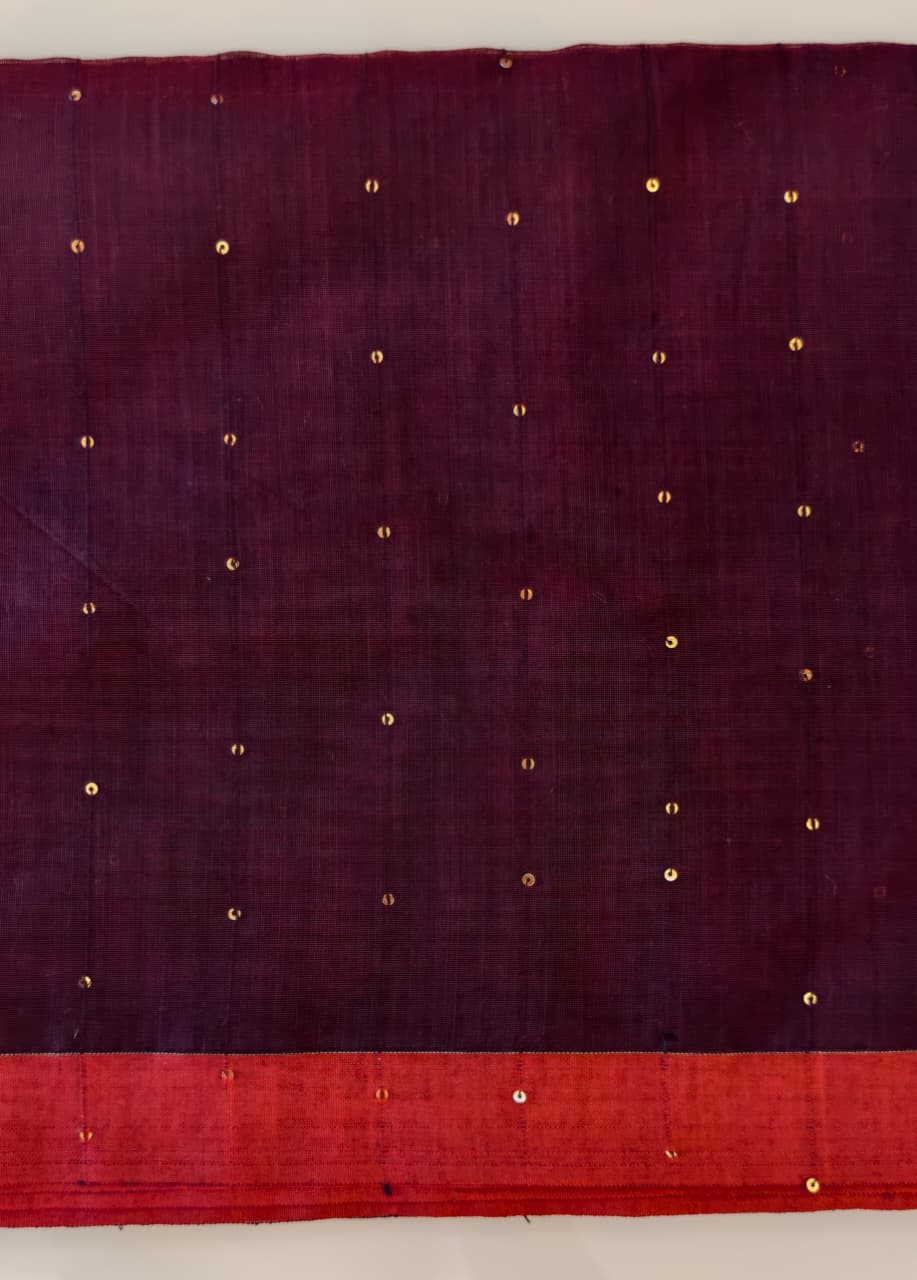 Mulberry Silk Cotton Jamdani Saree